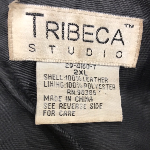 Vintage Tribeca Studio Black Leather Jacket - Picture 5 of 10